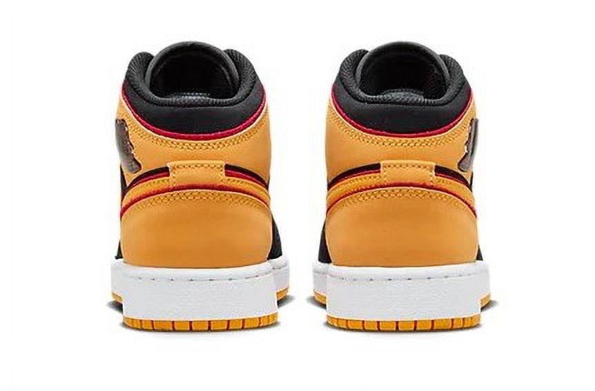 Big Kid's Air Jordan 1 Mid SE Black/Vivid Orange (FJ4924 008) - 6.5