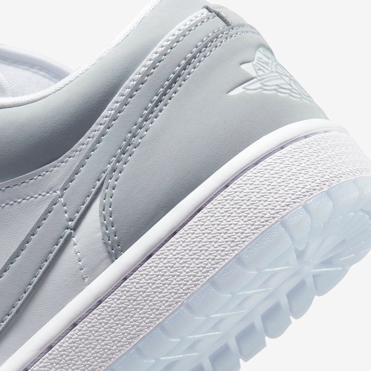 Women's Jordan 1 Low White/Wolf Grey-Aluminum (DC0774 105) - 6.5