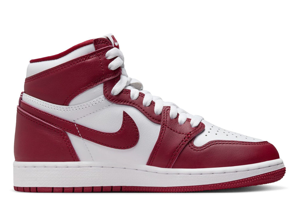 Big Kid's Jordan 1 Retro High OG "Artisanal Red" Wt/Team Rd (FD1437 160) - 4.5