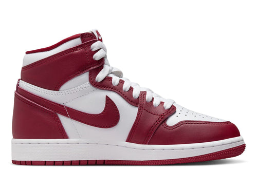 Big Kid's Jordan 1 Retro High OG "Artisanal Red" Wt/Team Rd (FD1437 160) - 4.5