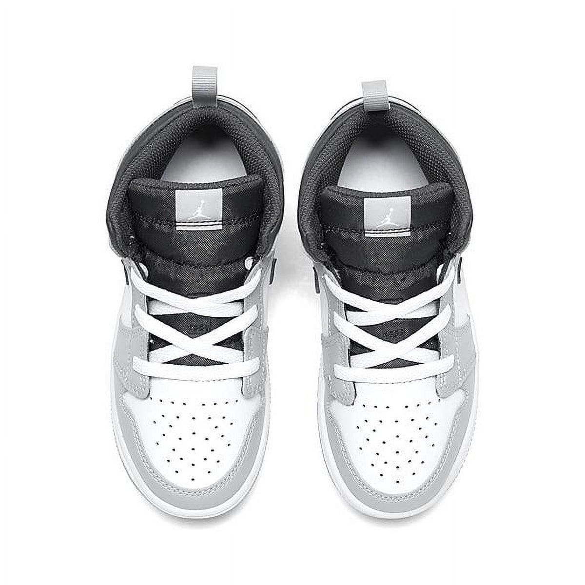 Toddler's Jordan 1 Mid Lt Smoke Grey/White-Anthracite (640735 078) - 4