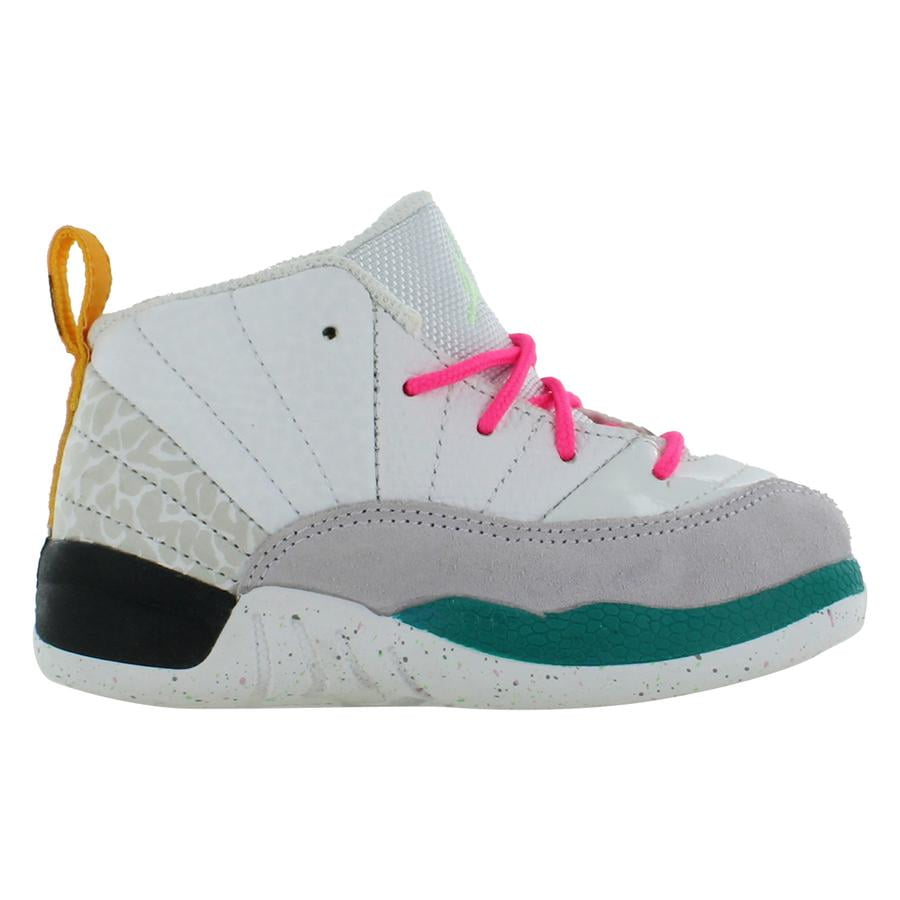 Toddler's Jordan 12 Retro White/Vapor Green-Photon Dust (850000 130) - 8