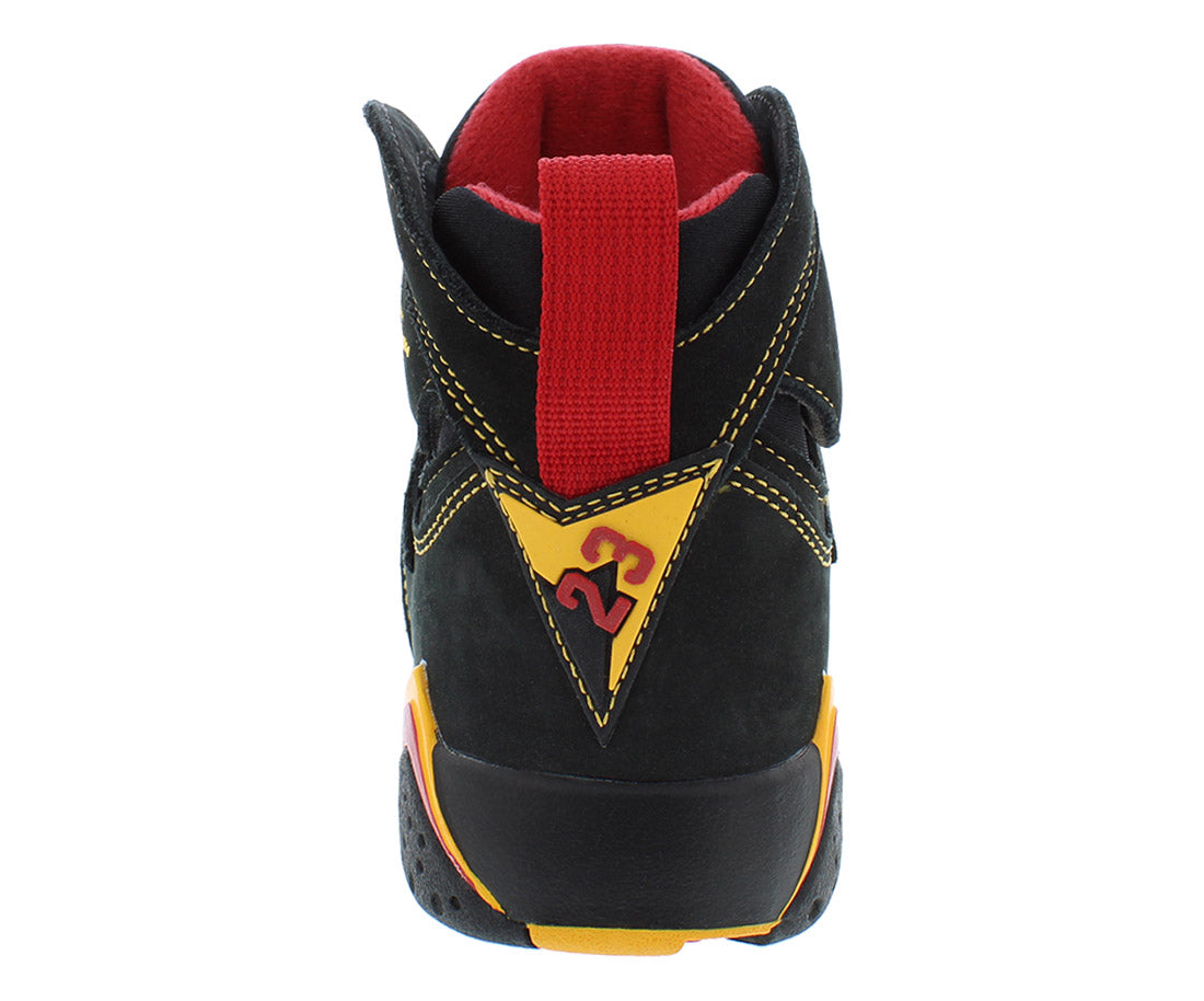 Nike Air Jordan 7 Retro GS Boys Shoes Size 3.5, Color: Black/Citrus/Varsity Red