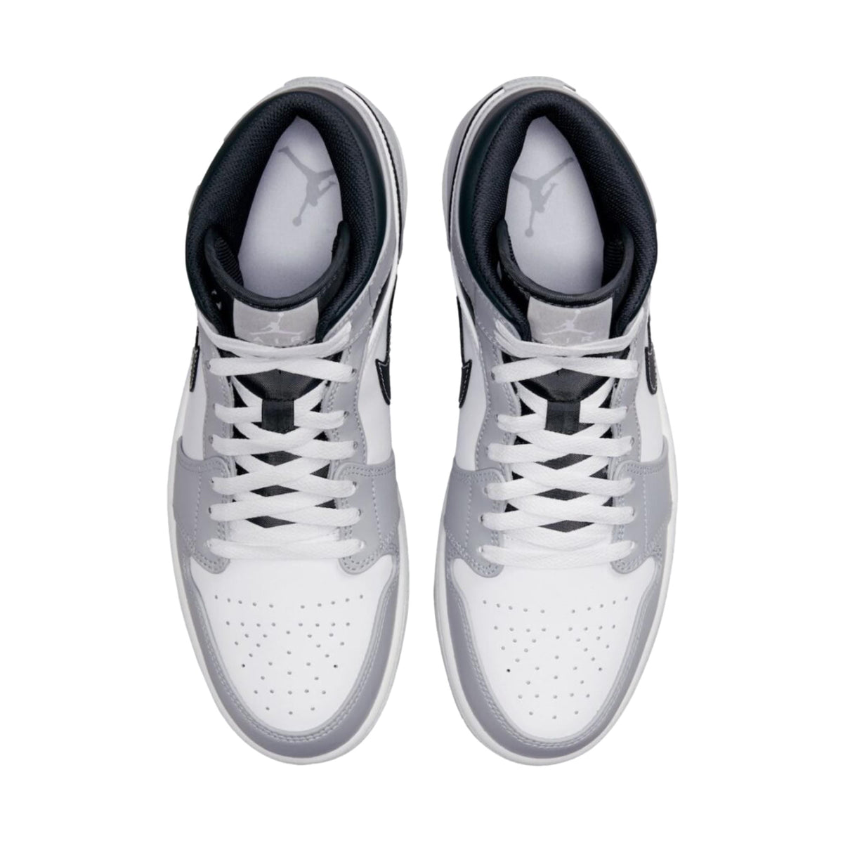 Jordan 1 Mid Light Smoke Grey Men's Sneakers 554724-078