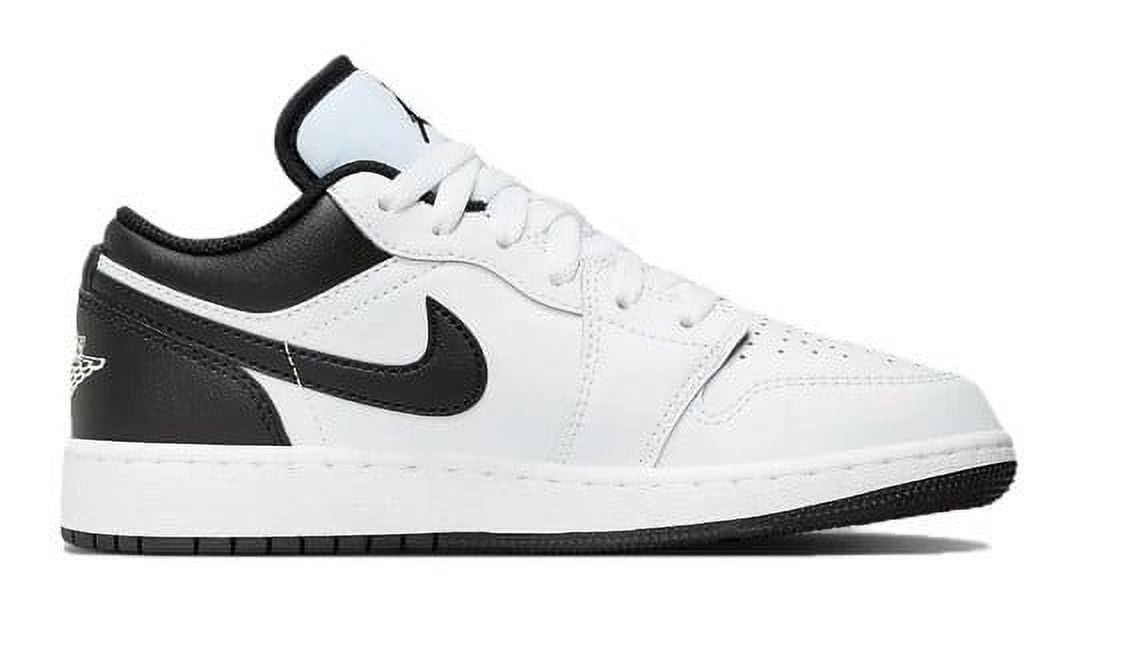 Big Kid's Jordan 1 Low White/Black-White (553560 132) - 7