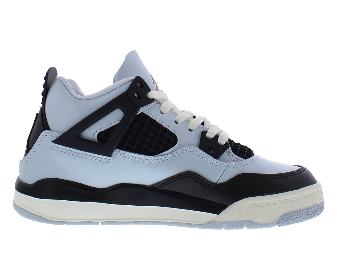 Little Kid's Jordan 4 Retro Pure Platinum/Metallic Gold (FZ8586 070) - 13