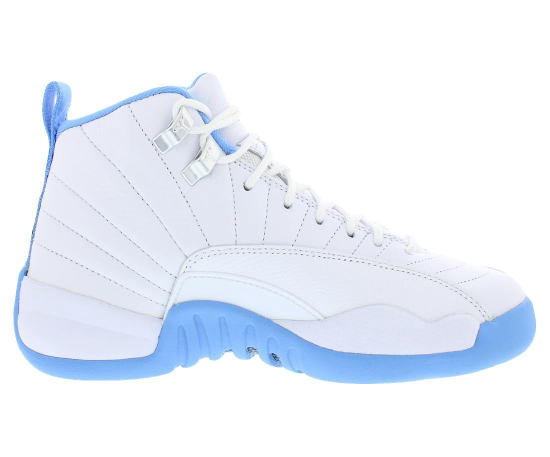 Jordan 12 Retro Melo (2025) (GS) (White/University Blue/Metallic Silver) - Size 4.5