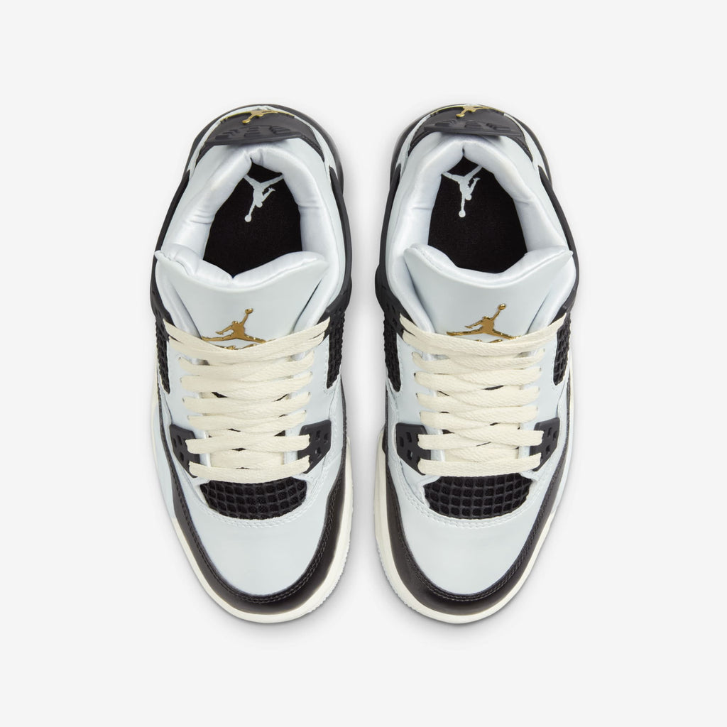 Little Kid's Jordan 4 Retro Pure Platinum/Metallic Gold (FZ8586 070) - 13