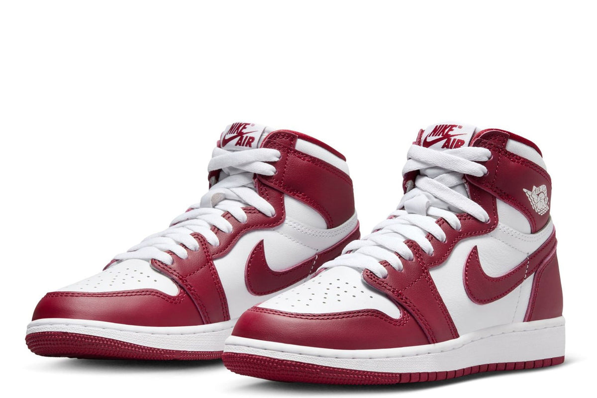 Big Kid's Jordan 1 Retro High OG "Artisanal Red" Wt/Team Rd (FD1437 160) - 4.5