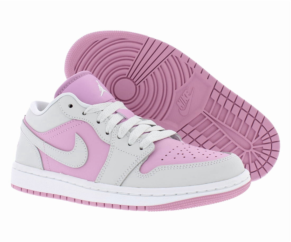 Big Kid's Jordan 1 Mid Pink Foam/White-Fire Red (DQ8423 608) - 7