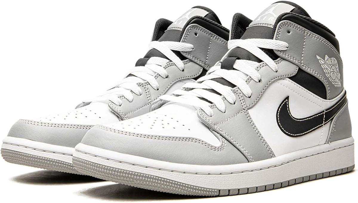 Jordan 1 Mid Light Smoke Grey Men's Sneakers 554724-078