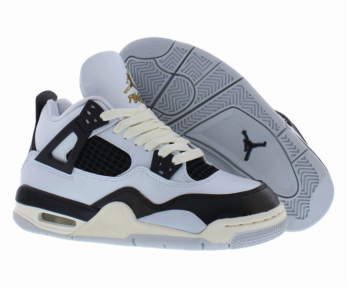 Little Kid's Jordan 4 Retro Pure Platinum/Metallic Gold (FZ8586 070) - 13