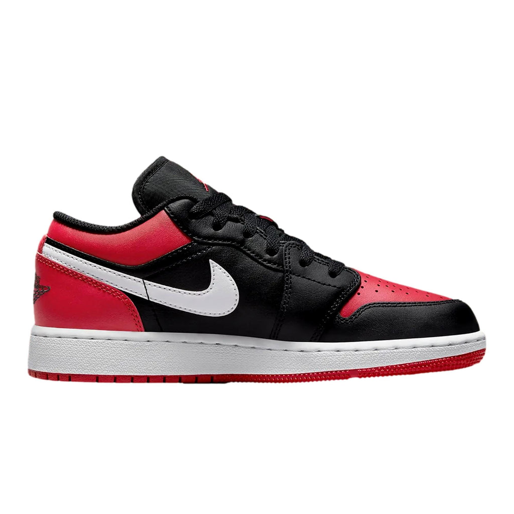 Big Kid's Jordan 1 Low Black/Gym Red-White (553560 066) - 6
