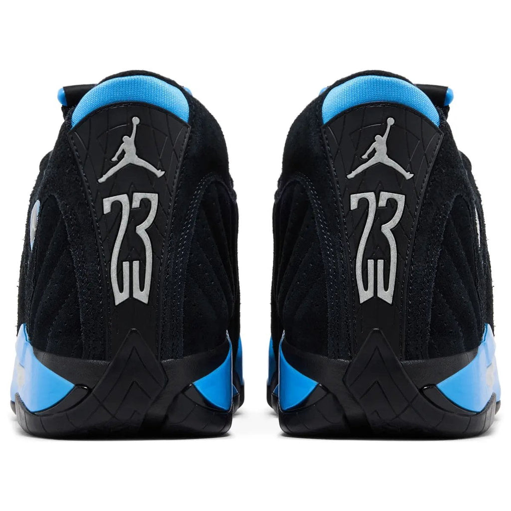 Jordan 14 Retro Black University Blue Men's Sneakers 487471-007