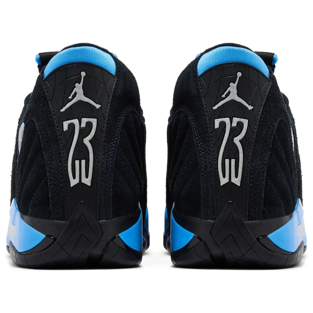 Jordan 14 Retro Black University Blue Men's Sneakers 487471-007