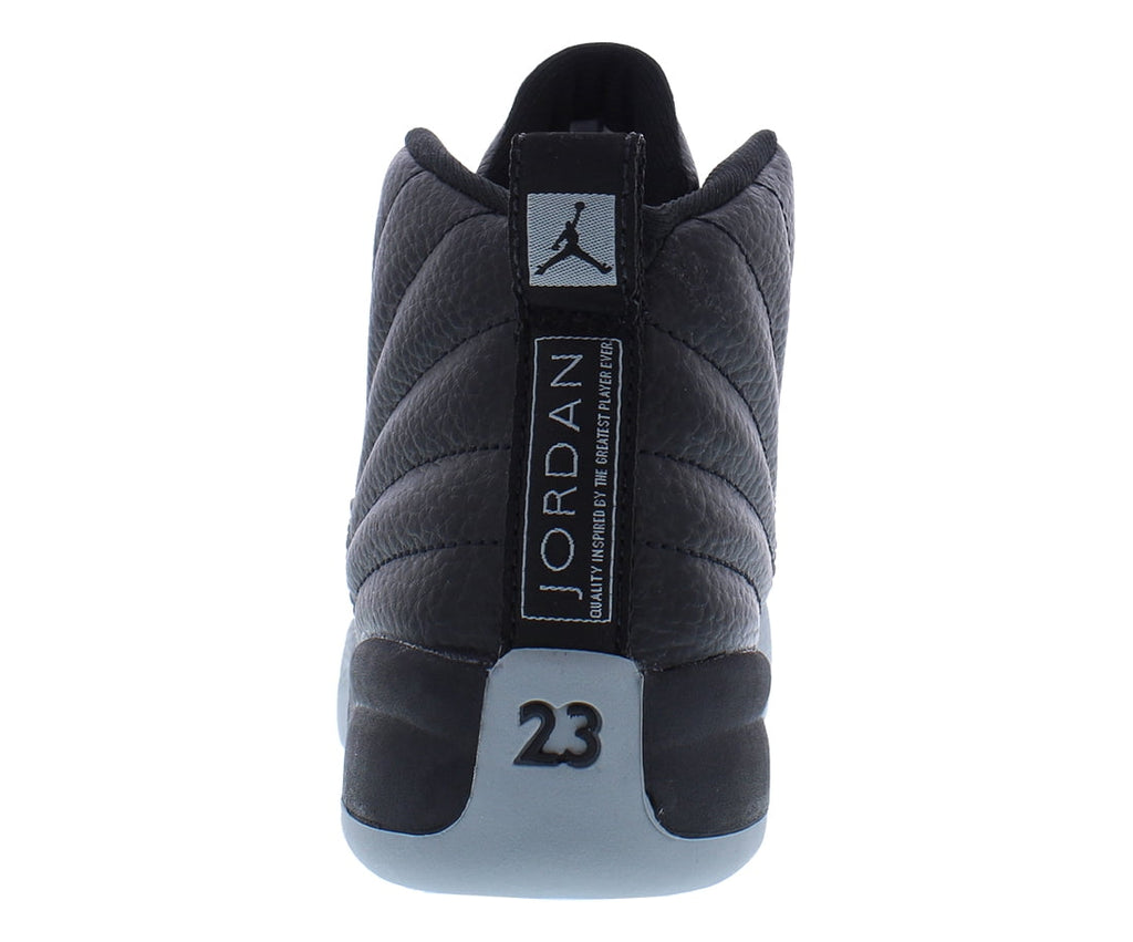 Jordan 12 Retro (PS) "Barons" Little Kids Shoes Black/Wolf Grey 151186-010