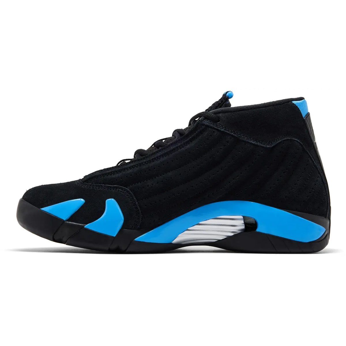 Jordan 14 Retro Black University Blue Men's Sneakers 487471-007