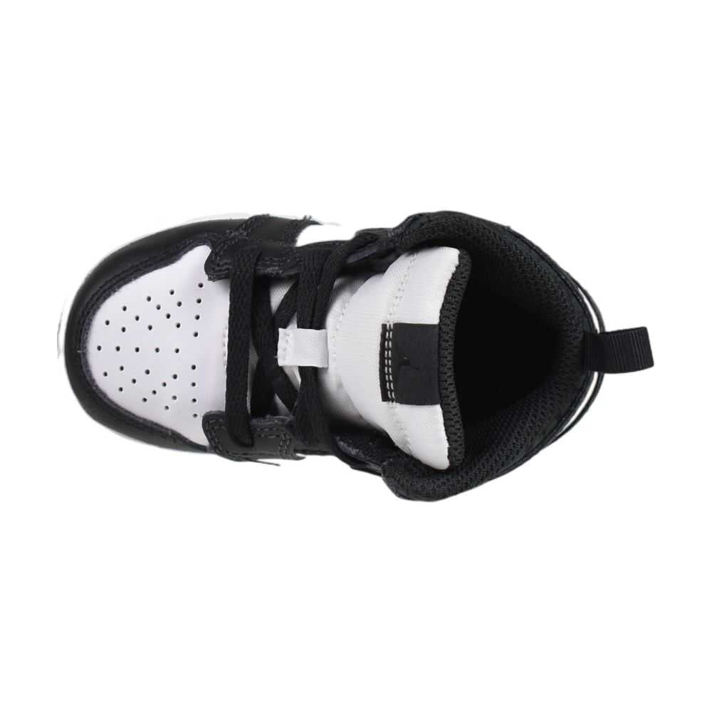 Toddler's Jordan 1 Mid SE "Panda Elephant" Off Noir/Blk-White-Blk (FB9912 001) - 5
