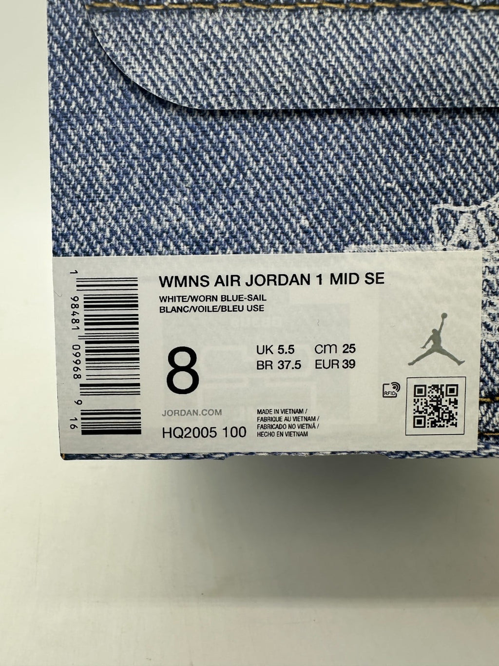 Jordan 1 Mid Denim Women's Sneakers HQ2005-100