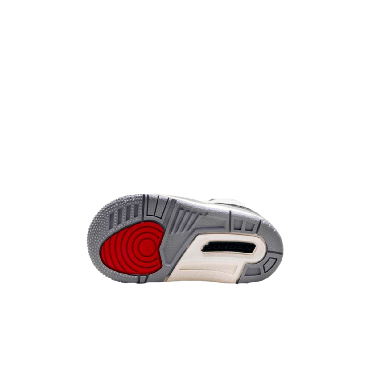 Toddler's Jordan 3 Retro "Cement Grey" Summit Wht/Fire Red (DM0968 106) - 8
