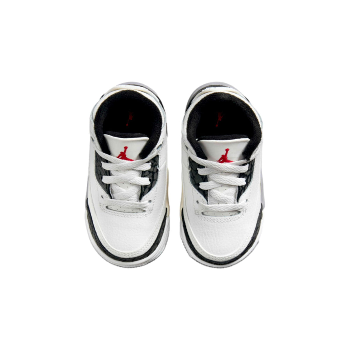 Toddler's Jordan 3 Retro "Cement Grey" Summit Wht/Fire Red (DM0968 106) - 8