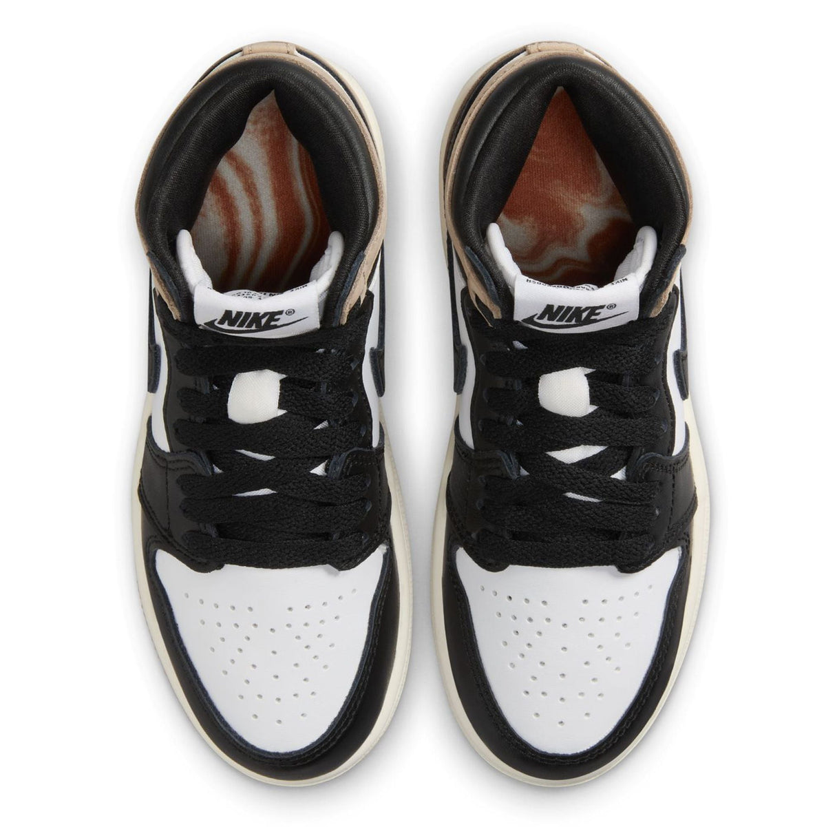 Little Kid's Jordan 1 Retro High OG "Latte" Blk MD Brwn-Wht (FD2597 021) - 12.5