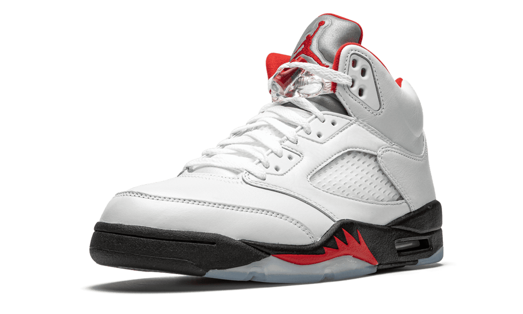 Jordan MENS Air Jordan 5 Retro "Fire Red Silver Tongue 2020" DA1911 102 from Stadium Goods