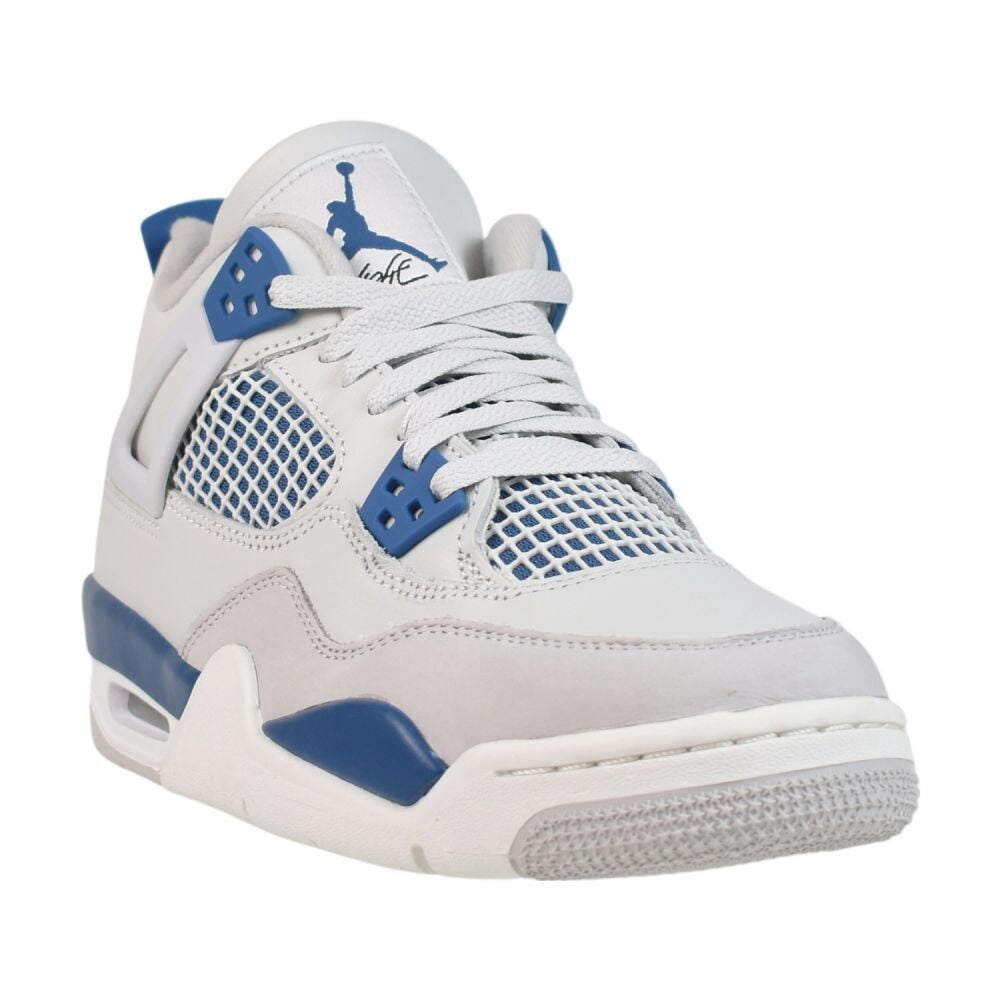 Air Jordan 4 Retro Shoes, Off White/Military Blue, Size 6.5