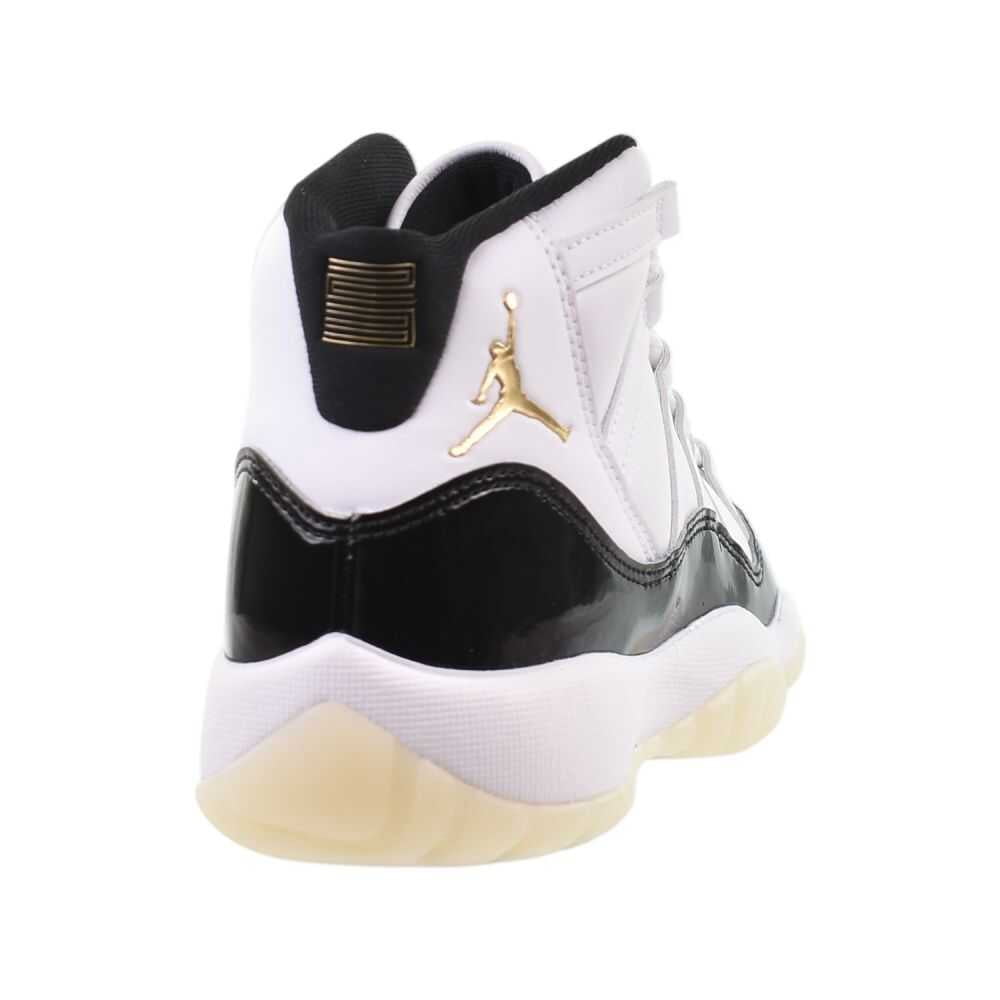 Nike Air Jordan 11 Retro GS Boys Shoes Size 5.5, Color: White/Metallic Gold/Black