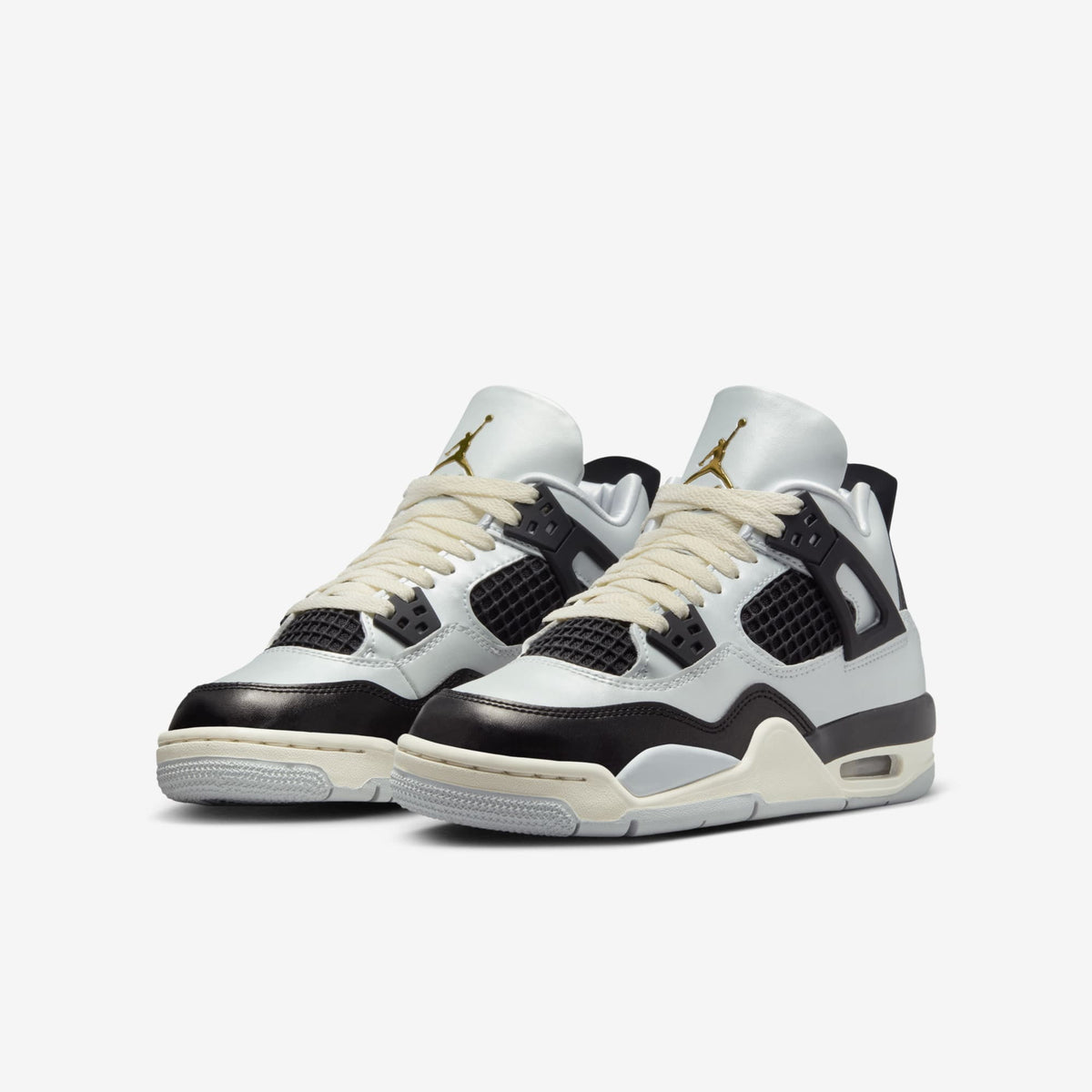 Little Kid's Jordan 4 Retro Pure Platinum/Metallic Gold (FZ8586 070) - 13