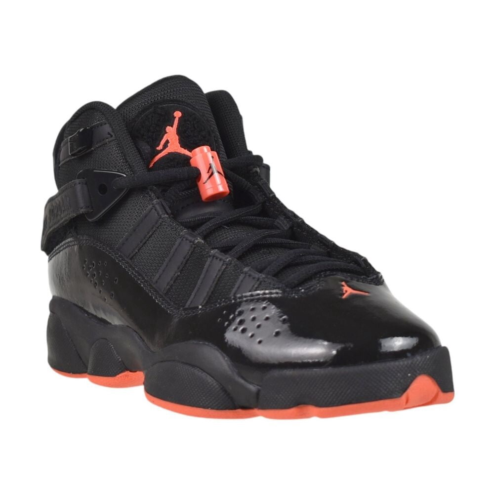 Jordan 6 Rings Black Infrared Big Kids' GS Sneakers 323419-066