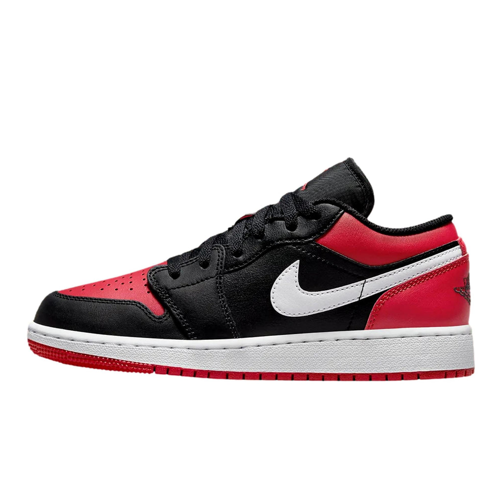 Big Kid's Jordan 1 Low Black/Gym Red-White (553560 066) - 6