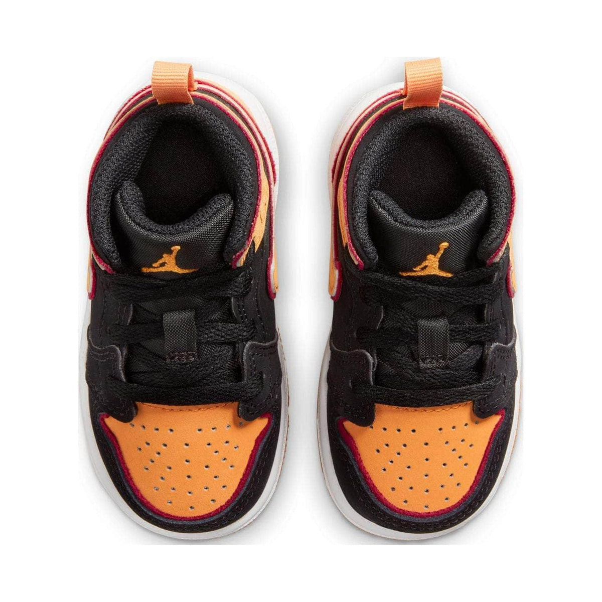 Toddler's Jordan 1 Mid SE Black/Vivid Orange (FJ4926 008) - 6