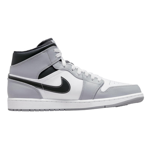 Jordan 1 Mid Light Smoke Grey Men's Sneakers 554724-078