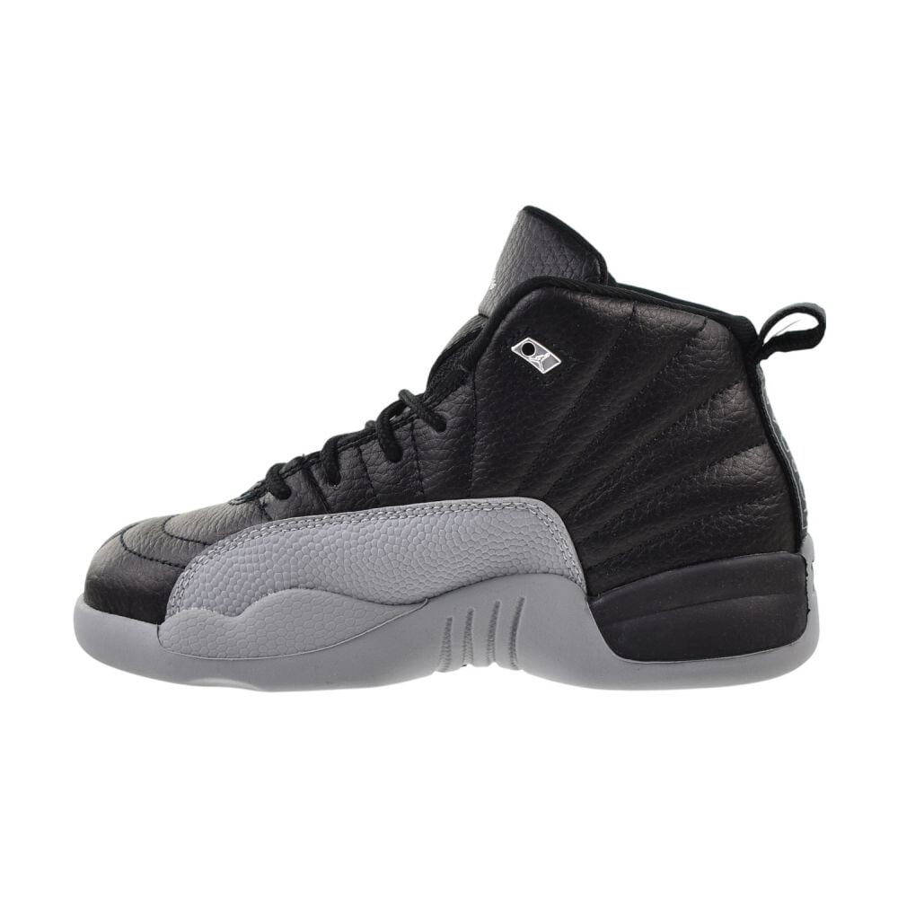 Jordan 12 Retro (PS) "Barons" Little Kids Shoes Black/Wolf Grey 151186-010
