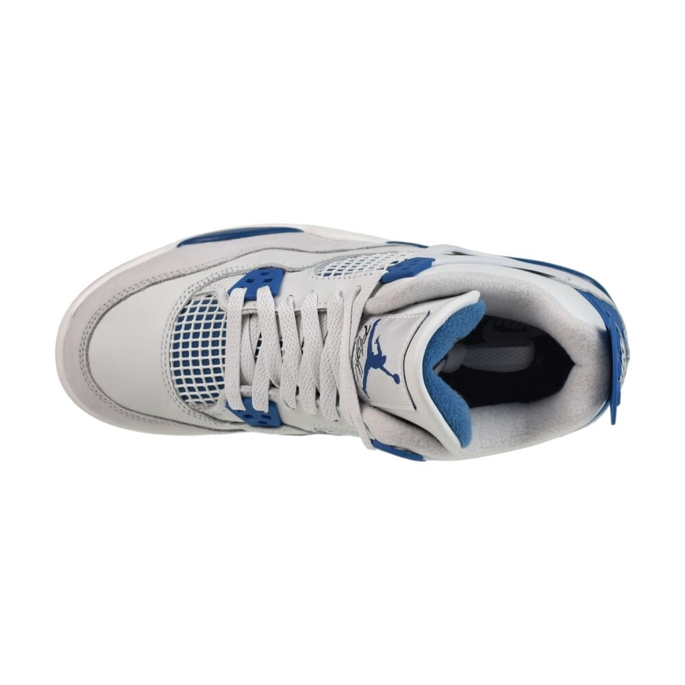 Air Jordan 4 Retro Shoes, Off White/Military Blue, Size 6.5