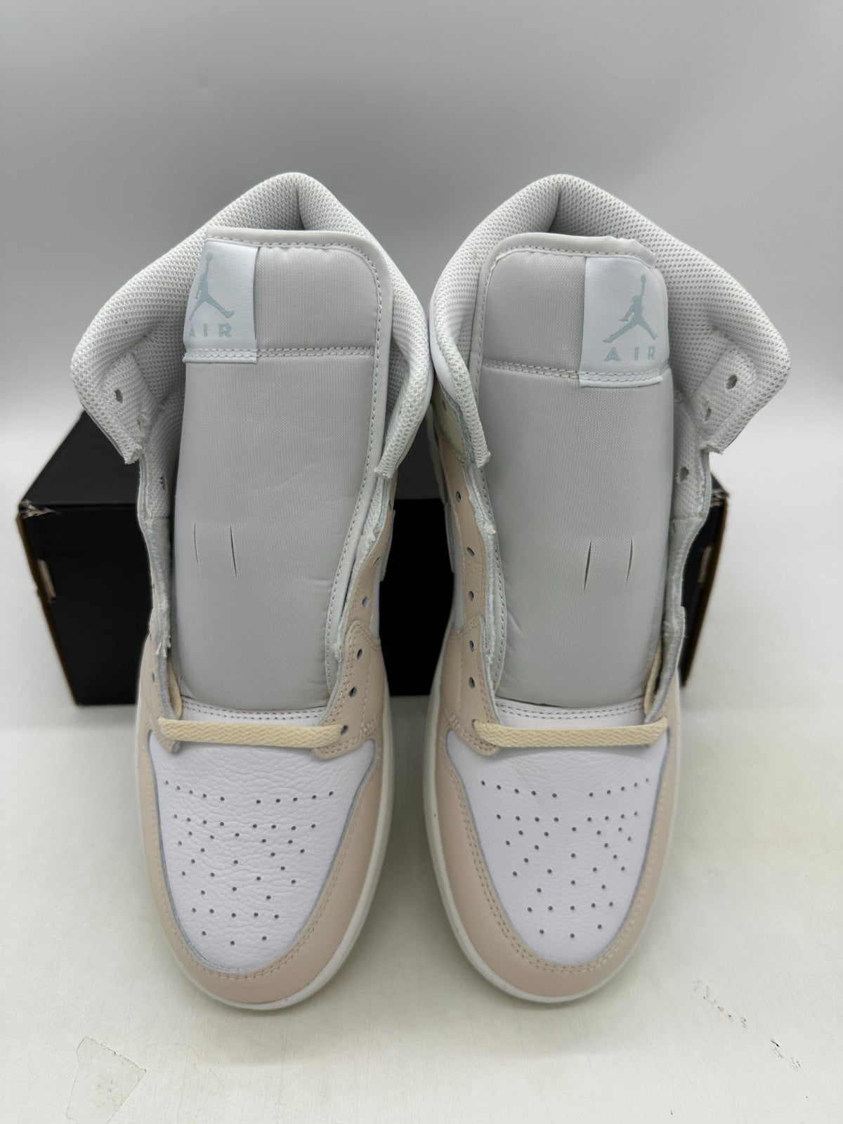 Men's Jordan 1 Mid SE White/Guava Ice-Sea Glass (HJ6654 100) - 10.5