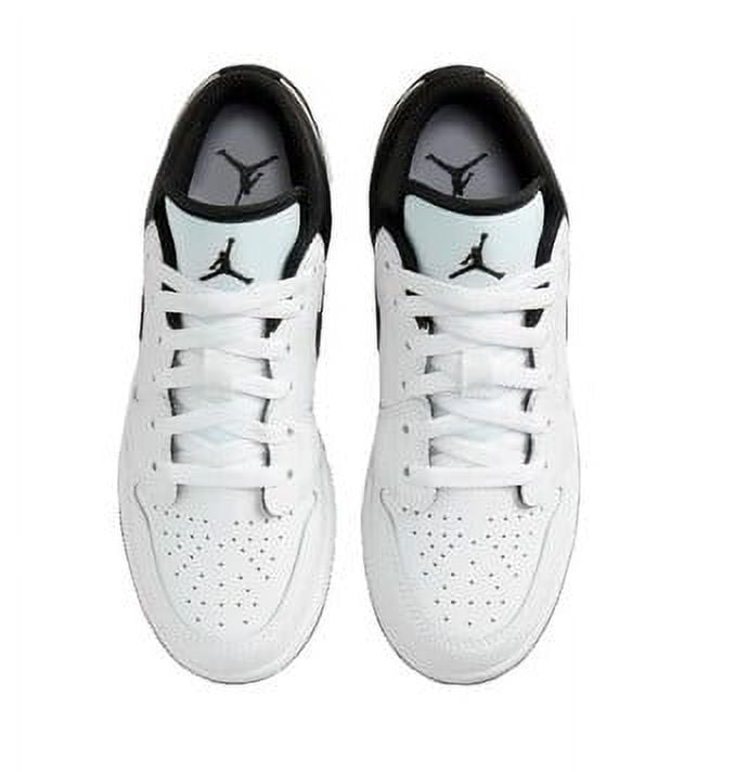 Big Kid's Jordan 1 Low White/Black-White (553560 132) - 7