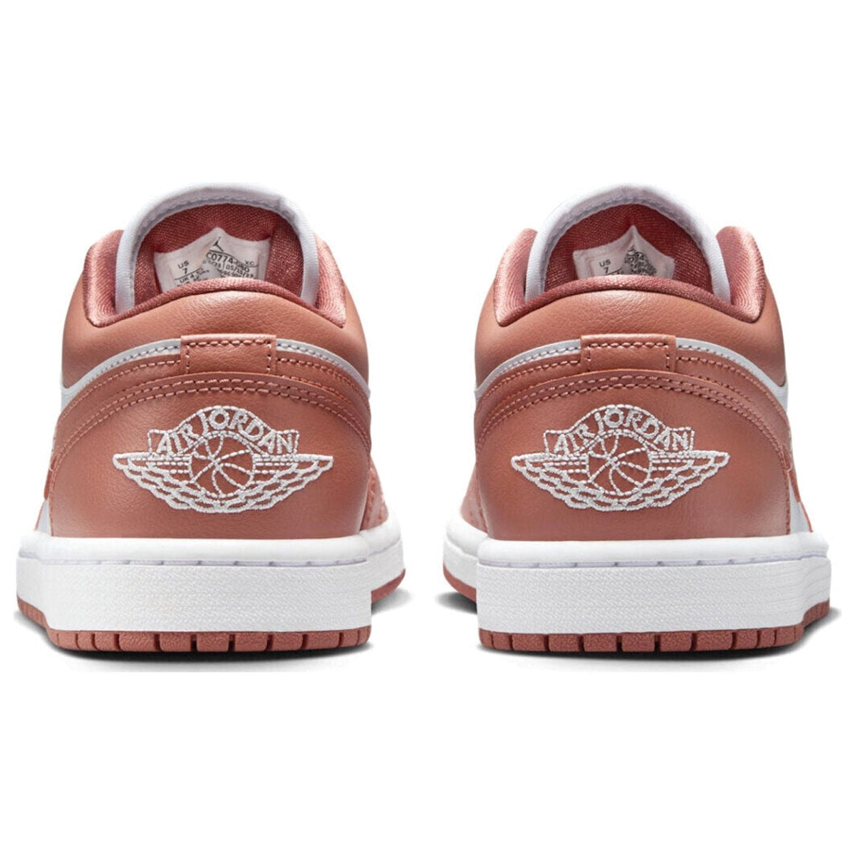Women's Jordan 1 Low Pure Platinum/Sky J Orange (DC0774 080) - 6.5