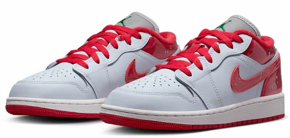 Big Kid's Jordan 1 Low SE Football Grey/University Red (FQ1935 018) - 6