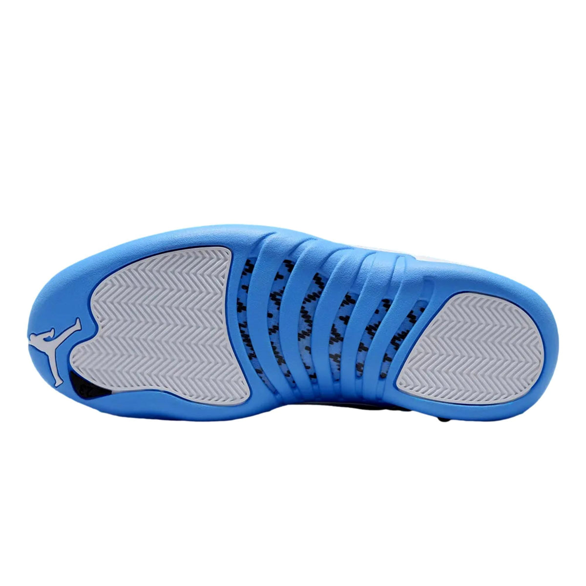 Jordan 12 Retro Melo (2025) (GS) (White/University Blue/Metallic Silver) - Size 4.5