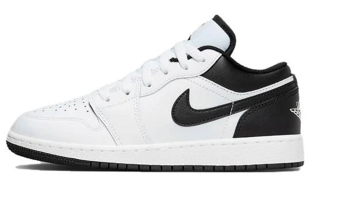 Big Kid's Jordan 1 Low White/Black-White (553560 132) - 7