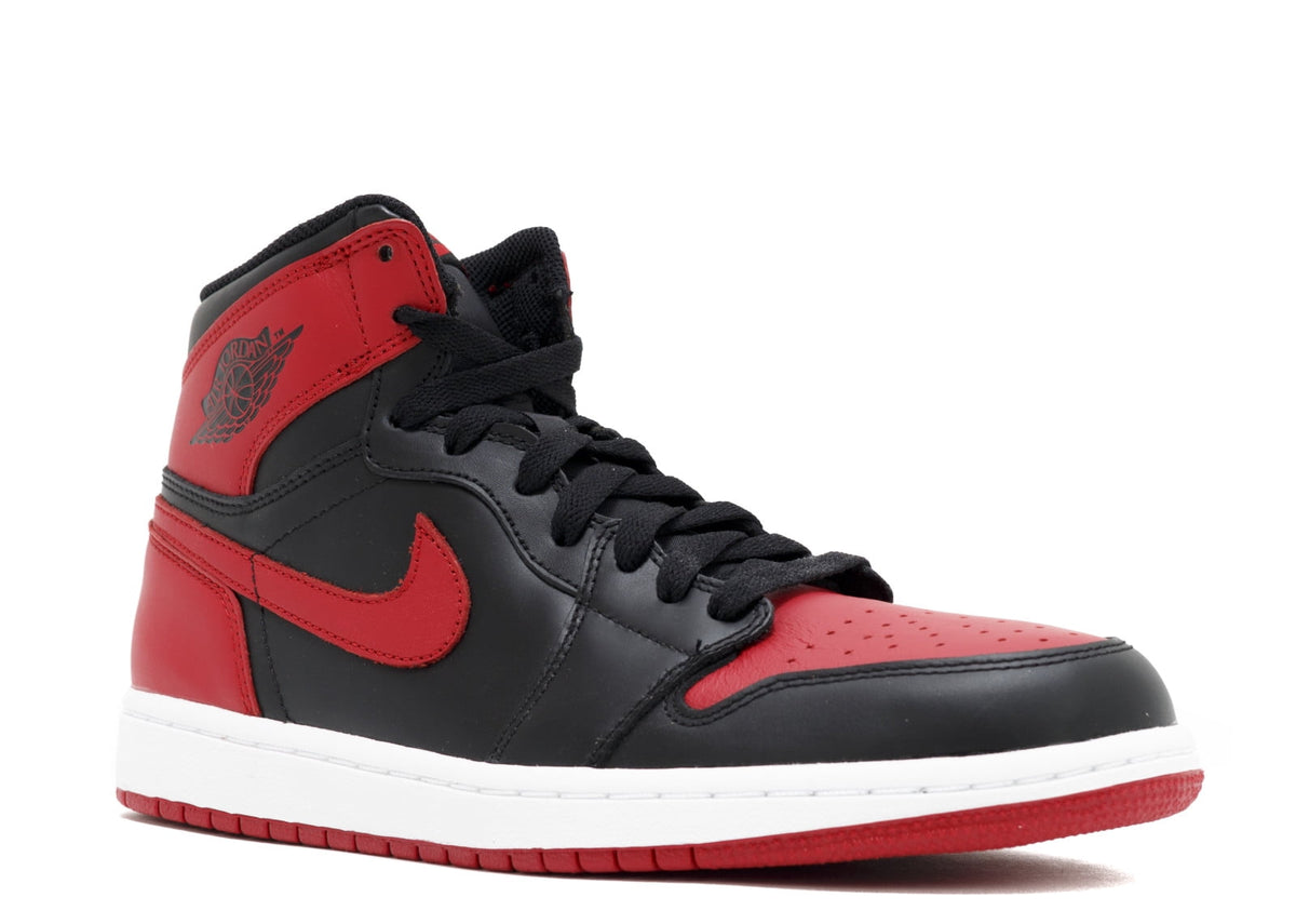 Men's Jordan 1 Mid Black/Fire Red-White (554724 079) - 9