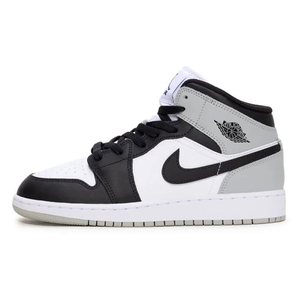 Jordan 1 Mid Ligh Smoke Grey Big Kids' GS Sneakers DQ8423-101
