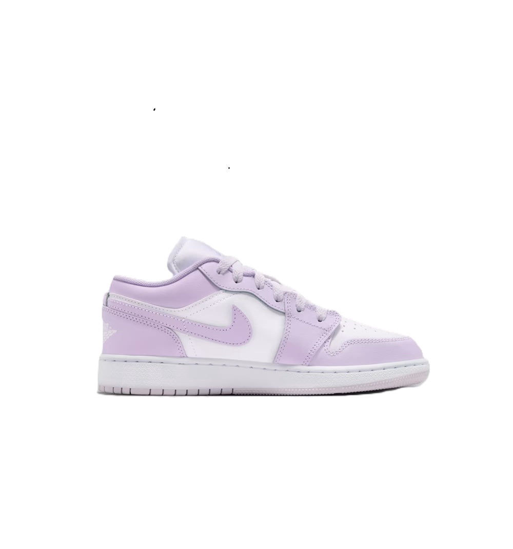 Jordan 1 Low Barely Grape Violet Mist Big Kids' GS Sneakers 553560-502