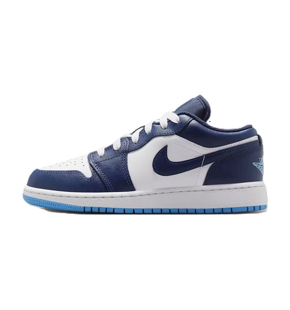 Big Kid's Jordan 1 Low Midnight Navy/University Blue (553560 404) - 4