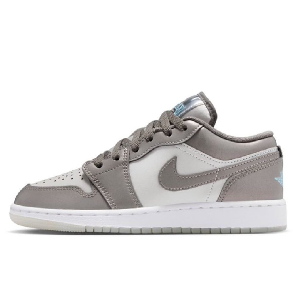 Big Kid's Jordan 1 Low SE Flat Pewter/Blue Chill (HV4398 014) - 5
