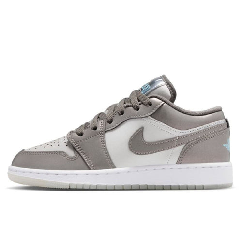 Big Kid's Jordan 1 Low SE Flat Pewter/Blue Chill (HV4398 014) - 5