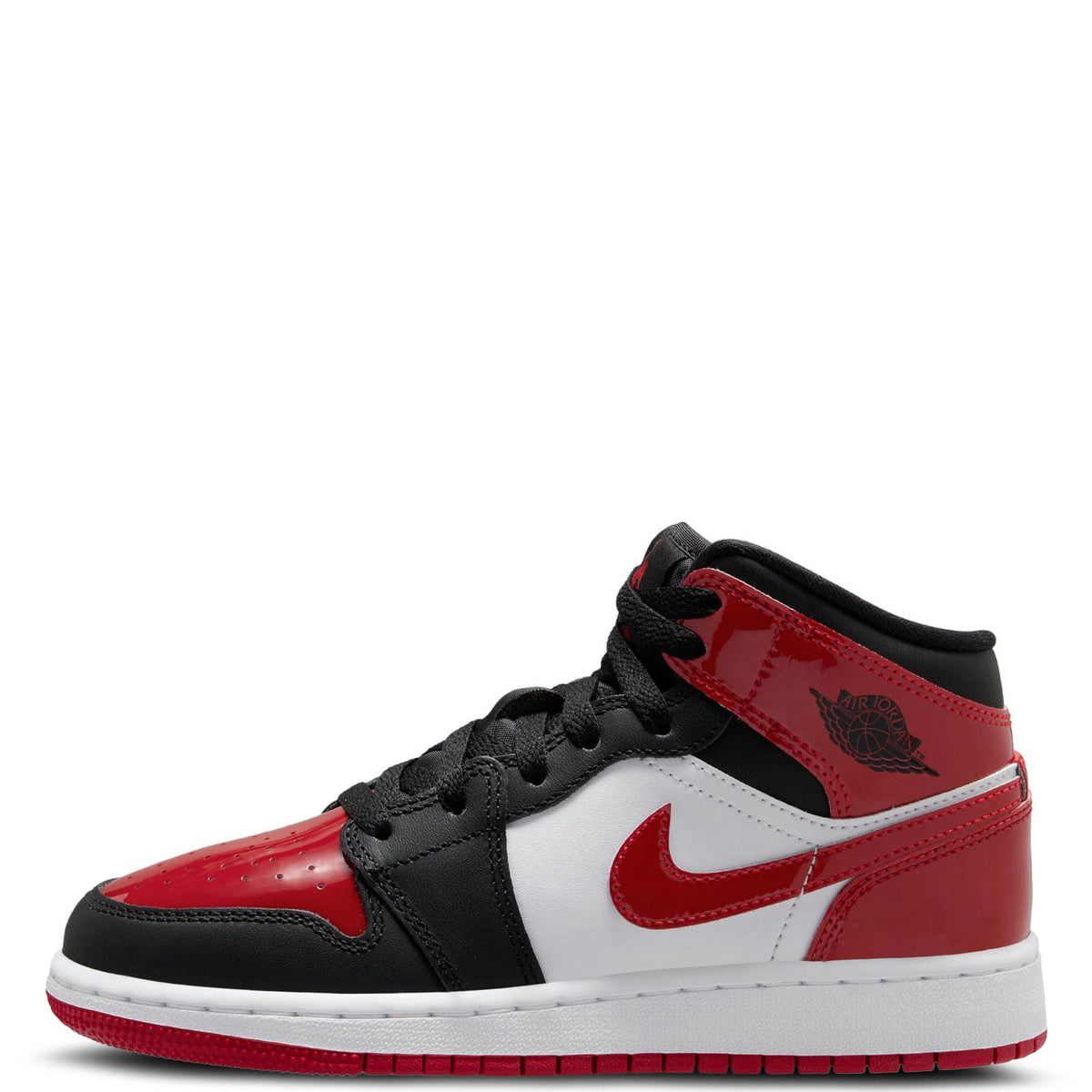 Big Kid's Jordan 1 Mid Black/Varsity Red-White (HV4399 006) - 5