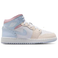 Big Kid's Jordan 1 Mid SE Half Blue/Half Blue-Pale Ivory (IB7057 403) - 4.5